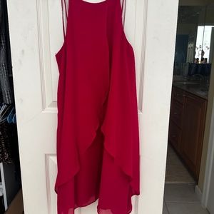 Hot Pink BCBG Tiered Flowy Dress